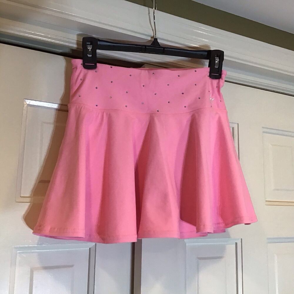 Rebel Flouncy Athletic Skort Rhinestone Adult Cheer Skirt Size AM Tennis Preppy